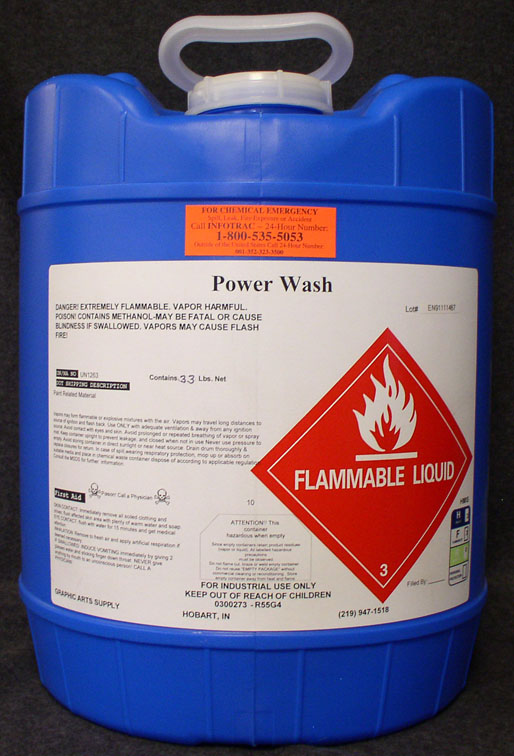 (image for) POW5 Power Wash Extra Strong Press Wash 5 Gal- HAZMAT SHIPPING